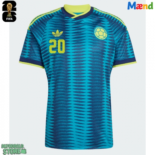 Colombia Juan Fernando Quintero #20 Replika Udebanetrøje VM 2026 Kortærmet